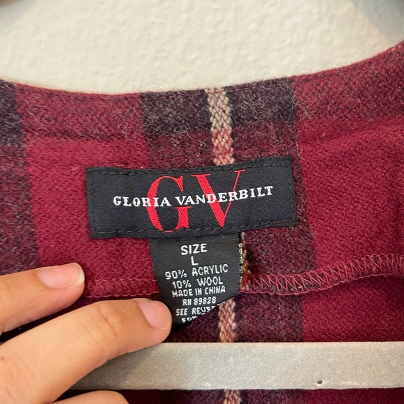 Gloria Vanderbilt Plaid Wool Dress - Picture 5 of 8